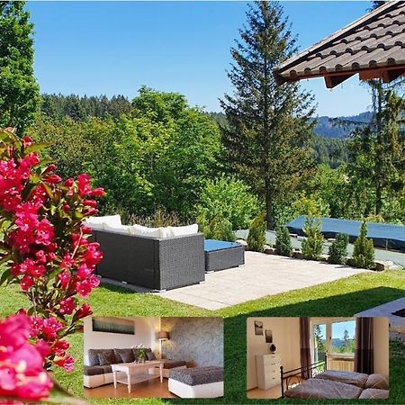 Moderne Ferienwohnung Mit Eigenem Garten Und Traumhaften Blick Wilhelmsthal Luaran gambar