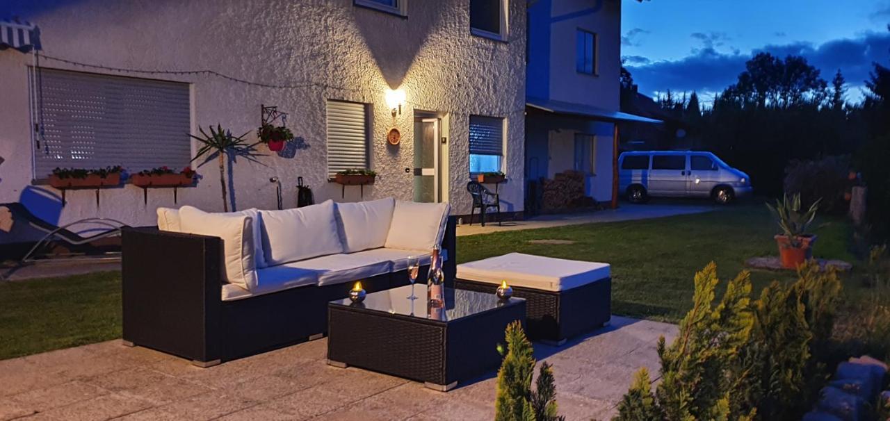 Moderne Ferienwohnung Mit Eigenem Garten Und Traumhaften Blick Wilhelmsthal Luaran gambar