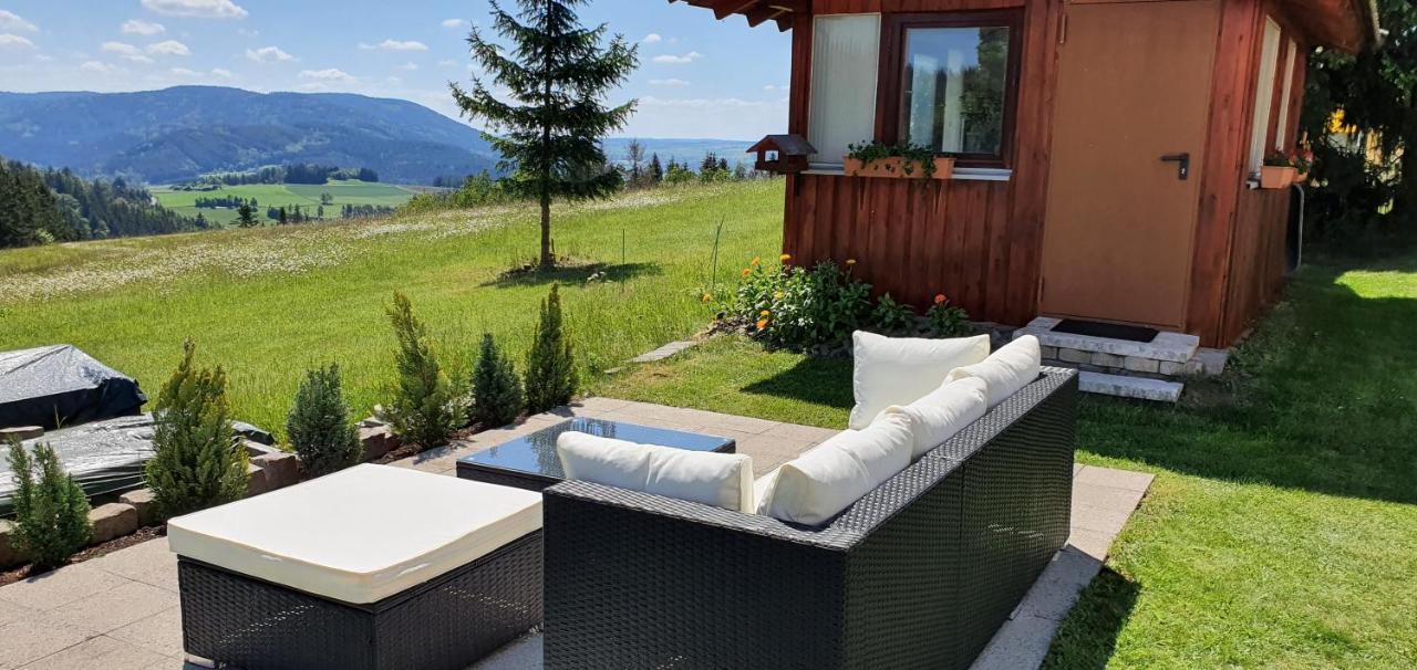 Moderne Ferienwohnung Mit Eigenem Garten Und Traumhaften Blick Wilhelmsthal Luaran gambar