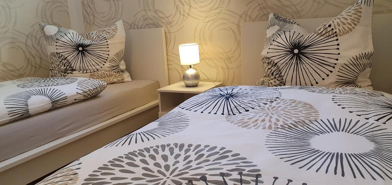 Moderne Ferienwohnung Mit Eigenem Garten Und Traumhaften Blick Wilhelmsthal Luaran gambar